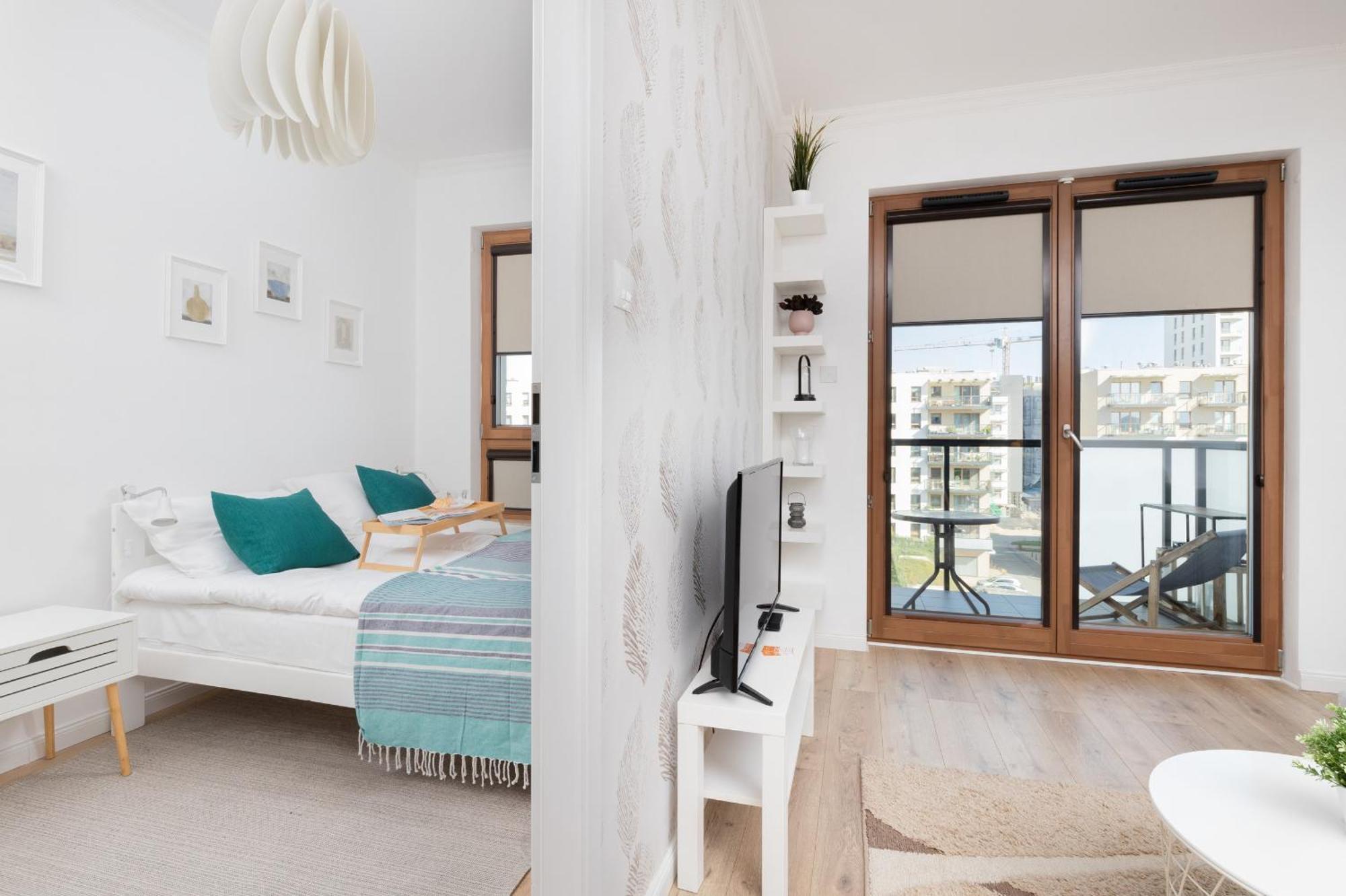 Starowiejska Apartment With Balcony Next To Arena Gdansk Stadium By Noclegi Renters Ngoại thất bức ảnh