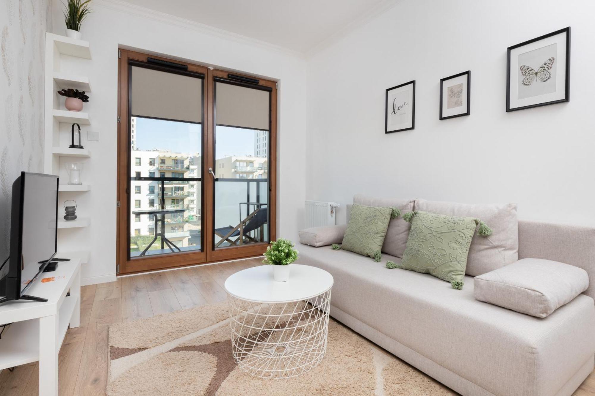 Starowiejska Apartment With Balcony Next To Arena Gdansk Stadium By Noclegi Renters Ngoại thất bức ảnh