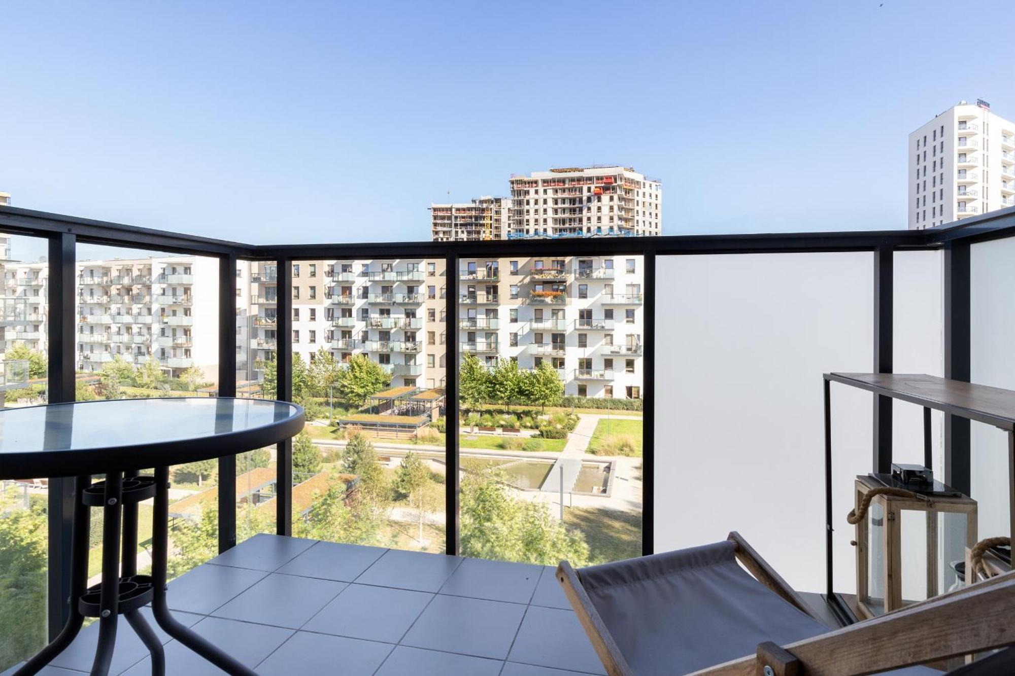 Starowiejska Apartment With Balcony Next To Arena Gdansk Stadium By Noclegi Renters Ngoại thất bức ảnh